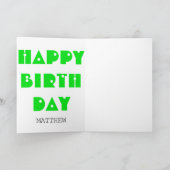 Chinese G Dog Year Zodiac Personality Birthday GC Kaart (Binnen)