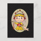 Chinese geboortelode briefkaart (Voorkant)