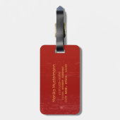 Chinese geit horoscoop sterrenbeeld bagagelabel (Achterkant verticaal)