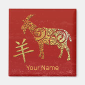 Chinese geit horoscoop sterrenbeeld magneet (Voorkant)