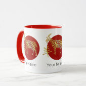 Chinese geit horoscoop sterrenbeeld mok (Voorkant links)