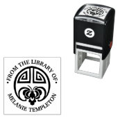 Chinese Geluks Vleermuis ‘Uit de bibliotheek van’  Zelfinktende Stempel (In situ)