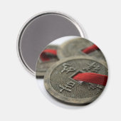 Chinese geluksmunten magneet (Voorkant / Achterkant)