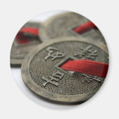 Chinese geluksmunten magneet (Voorkant)