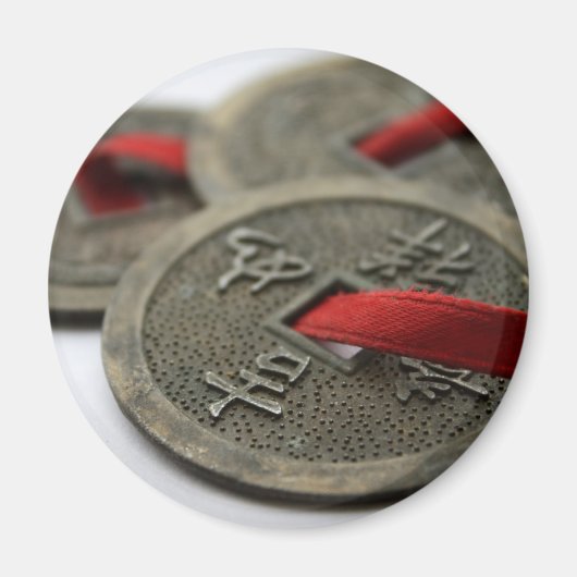 Chinese geluksmunten magneet (Voorkant)