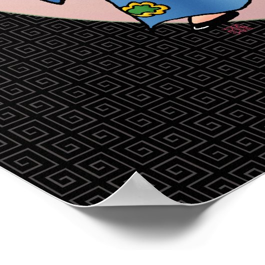 Chinese god van het onderwijs poster (Hoek)