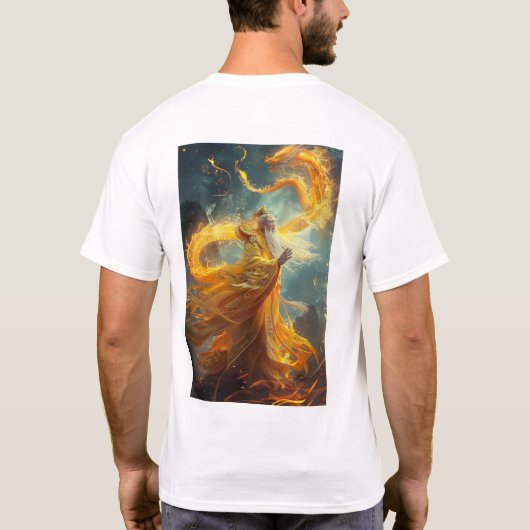 Chinese Golden Dragon T-Shirt (Achterkant)