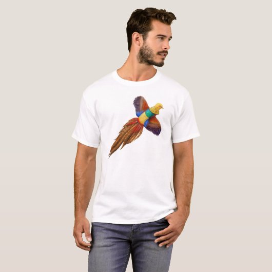 Chinese Golden Pheasant T-Shirt (Voorkant volledig)