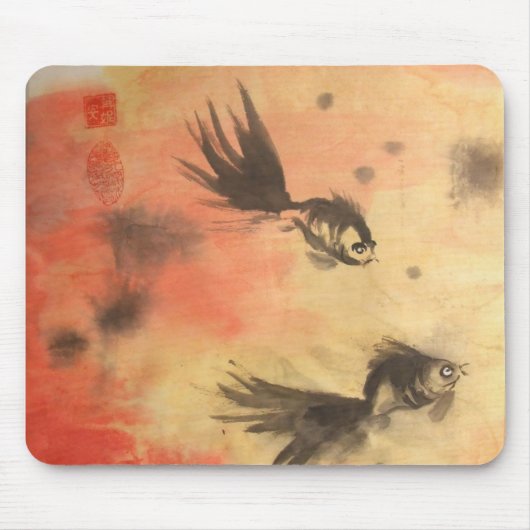 Chinese Golfish Mousepad Muismat (Voorkant)