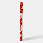 Chinese golfpatroon - wit op dieprood Case-Mate iPhone case (Achterkant / Rechts)