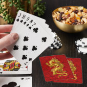 Chinese gouden draak speelkaarten (Insitu)