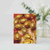 Chinese gouden ingots briefkaart (Staand voorkant)