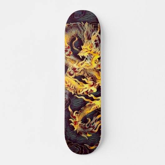 Chinese goudkeizer Dragon Element Custom Pro Persoonlijk Skateboard (Voorkant)
