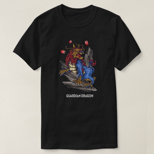 Chinese Guardian Lion T-shirt (Design voorkant)