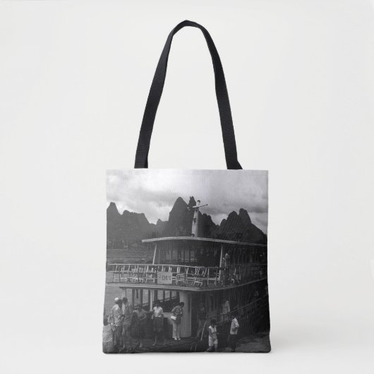  Chinese Guilin rivierboot Watch Tote Bag (Voorkant)