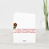 Chinese Haan Art Design Dank u kaart (Achterkant)