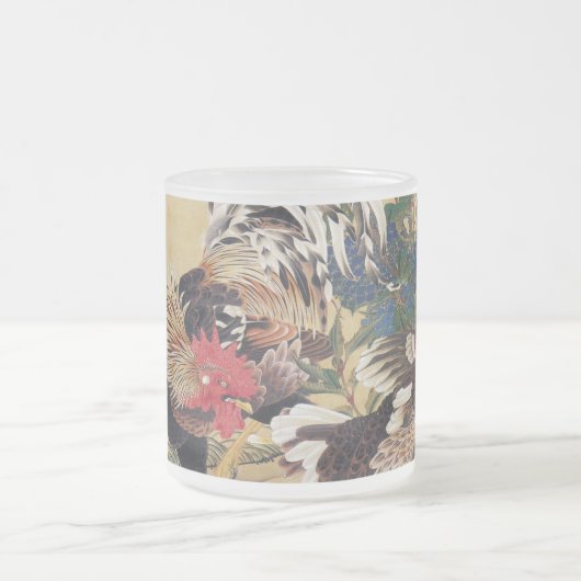 Chinese Haan Nieuwjaar 2017 Japanse Art Glass M Matglas Koffiemok (Center)