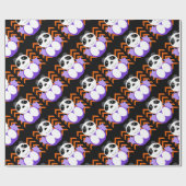 Chinese halloween panda cadeaupapier (Vlak)
