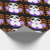 Chinese halloween panda cadeaupapier (Hoek)