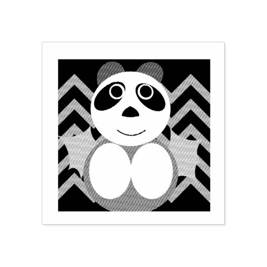 Chinese Halloween panda stempel (Afrduk)