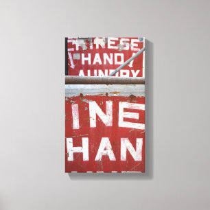 Chinese handwasdroger NYC Urban Foto New York Canvas Afdruk