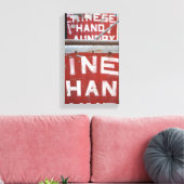 Chinese handwasdroger NYC Urban Foto New York Canvas Afdruk (Insitu (Woonkamer))