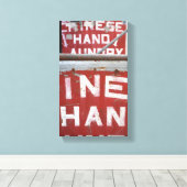 Chinese handwasdroger NYC Urban Foto New York Canvas Afdruk (Insitu (Houten vloer))