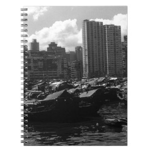 Chinese Hongkong huizenboten rivier 1970 Notitieboek