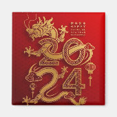 Chinese Horoscoop 2024 - Jaar van de Draak Magneet (Voorkant)