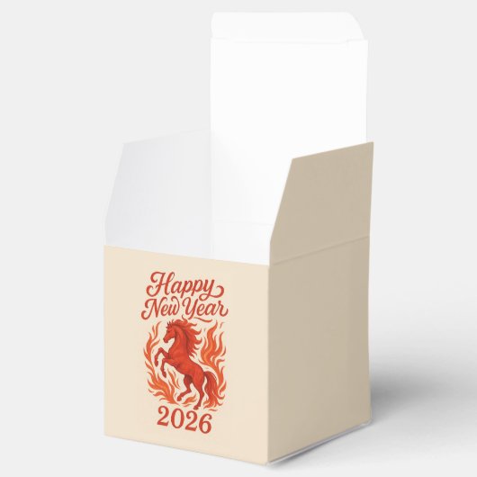 Chinese Horoscoop 2026 Rood Vuur Paard Bedankdoosjes (Geopend)