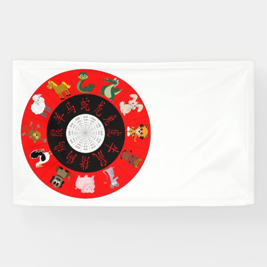 Chinese Horoscoop Spandoek (Horizontaal)