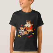 Chinese Horse Chihuahua Funny Kid Mens Womens Happ T-shirt (Voorkant)