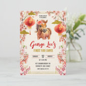 Chinese Horse Zodiac 2026 First 100 Days Kaart (Staand voorkant)