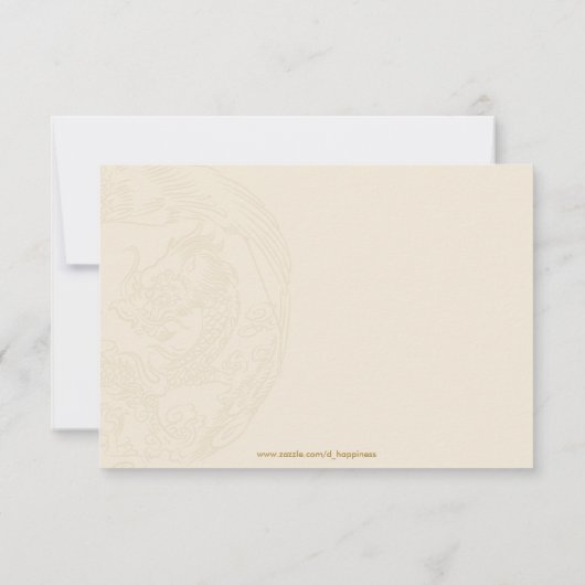 Chinese huwelijksuitnodiging - RSVP (Achterkant)