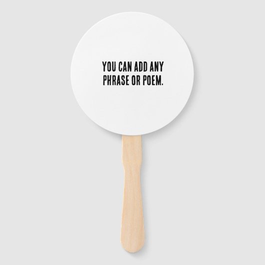 Chinese idiomen-over bepaling-#001- handwaaier (Achterkant)