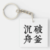 Chinese idiomen-over bepaling-#001- sleutelhanger (Voorkant)