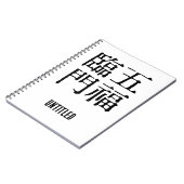 Chinese Idiomen-Over geluk-#001- Notitieboek (Linkerzijde)