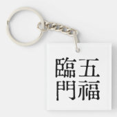 Chinese Idiomen-Over geluk-#001- Sleutelhanger (Voorkant)