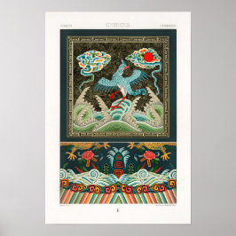 chinese illustratie van Albert Racinet Poster