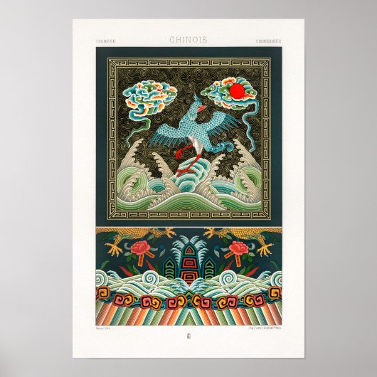 chinese illustratie van Albert Racinet Poster (Voorkant)