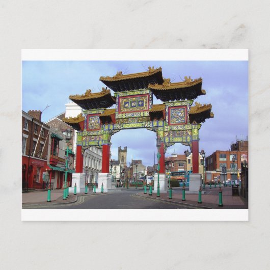 Chinese imperial Arch, Liverpool Verenigd Koninkri Briefkaart (Voorkant)