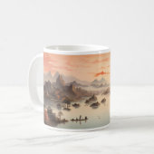 Chinese ink schildering koffiemok (Voorkant links)