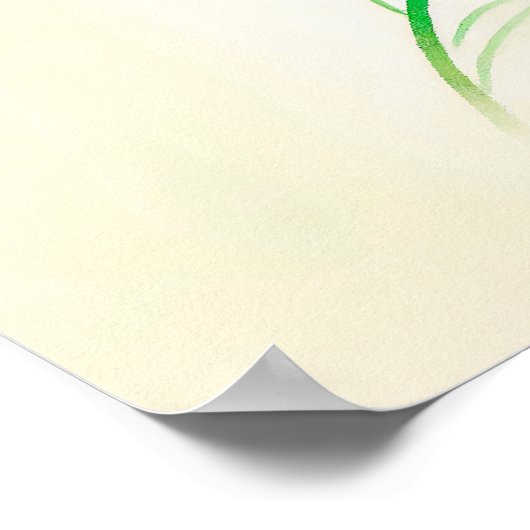 Chinese Ink Snail op Branch Poster (Hoek)