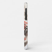 Chinese inkt Art Phone Case - Mountain Red en Blac (Achterkant/links)