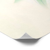 Chinese inkt lieveheersbeestje op bamboe poster (Hoek)