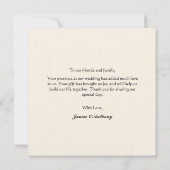 Chinese inkt schilderij bloemen en vogels bruiloft bedankkaart (Achterkant)