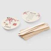 Chinese Inkt schilderij bloemen vogels bruiloft pr Handwaaier (Niet-gemonteerd)