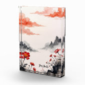 Chinese Inkt Wash Klaproos Kunst Fotoblokken (Rechts)