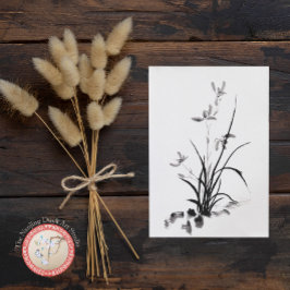 Chinese Iris - foto van Bw Briefkaart