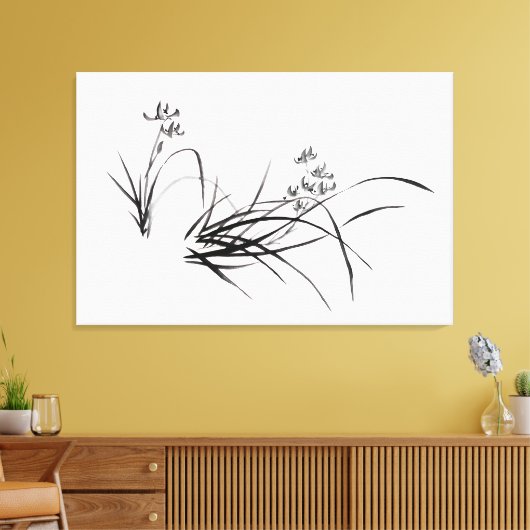 Chinese Iris in het voorjaar Canvas Afdruk (Insitu (Woonkamer))